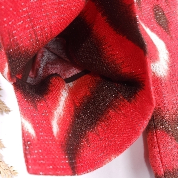 Tory Burch Linen Boho Smock Top Boat Neck Tunic Sz 4 - Picture 8 of 16